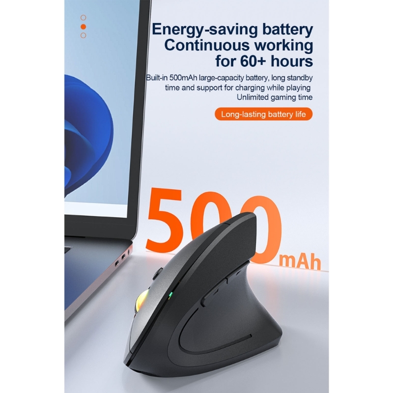 Ergonomic Mouse Vertical - ماوس عمودي مريح بزاوية 57 درجة