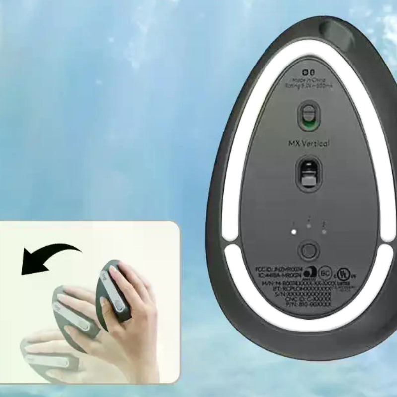 Ergonomic Mouse Vertical - زلاجات لوحة قدم الماوس ذات الحافة