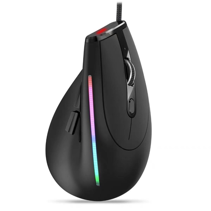Ergonomic Mouse Vertical - ماوس ألعاب سلكي بمقبض جانبي عمودي
