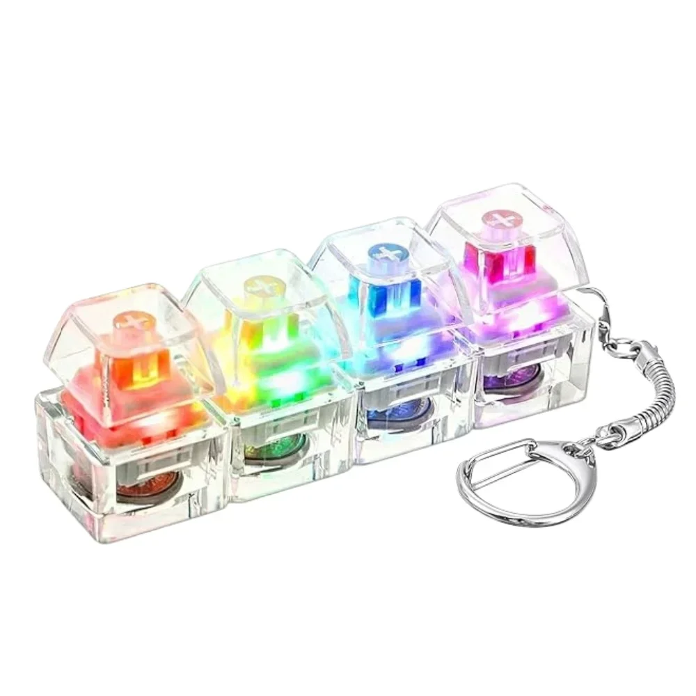 Office Tech Gadgets - 1 قطعة سلسلة مفاتيح LED على