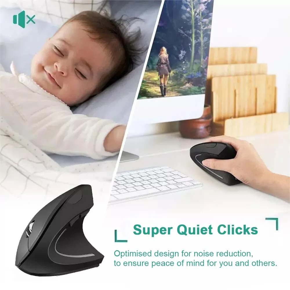 ماوس عمودي 2.4 جيجا هرتز ماوس  - مراجعة Ergonomic Mouse Vertical وسعره