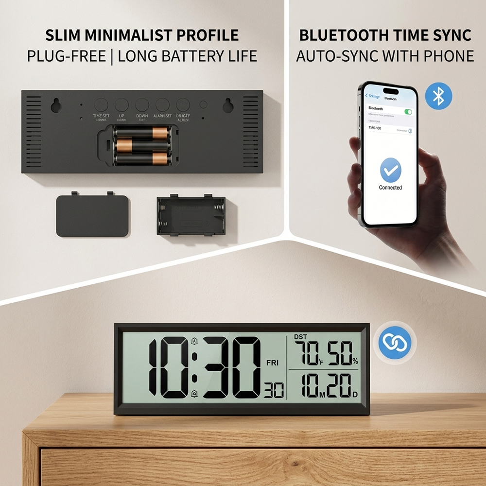 ساعة منبه رقمية مع مؤشر للحرار - مراجعة Office Tech Gadgets وسعره