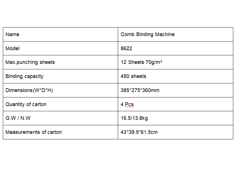 آلة تجليد الكتب 8622 بـ 21 ثقب - مراجعة Binding Machine Comb وسعره