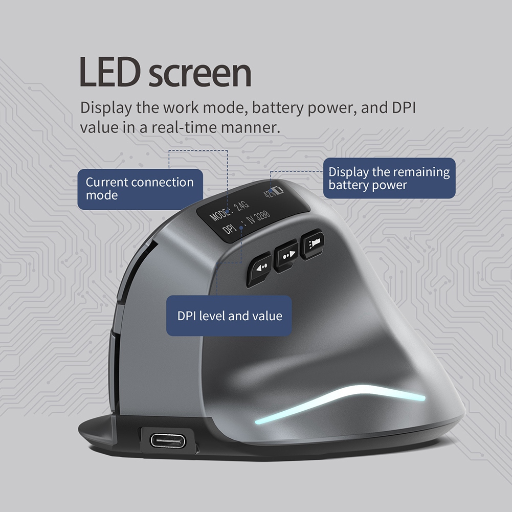 AB53 ماوس لاسلكي عمودي بلوتوث  - مراجعة Ergonomic Mouse Vertical وسعره