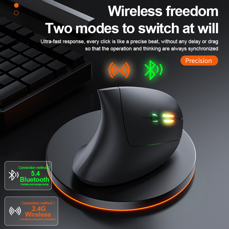 2.4 جيجا هرتز بلوتوث ماوس لاسل - مراجعة Ergonomic Mouse Vertical وسعره