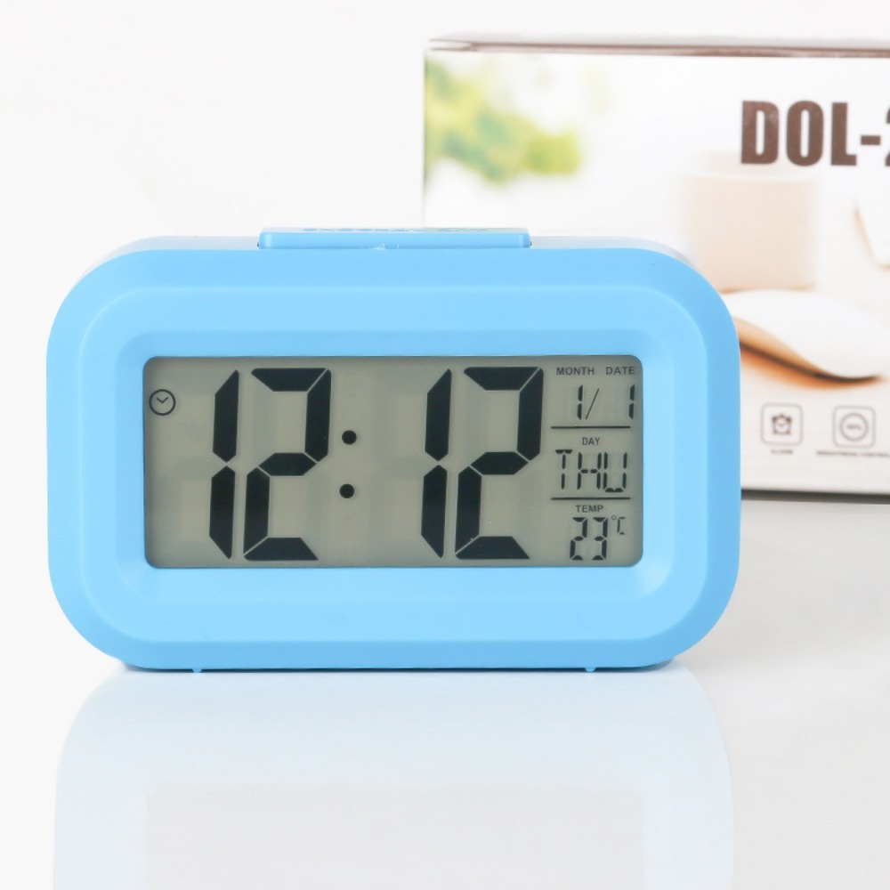ساعة منبه رقمية بشاشة LCD مع إ - مراجعة Office Tech Gadgets وسعره