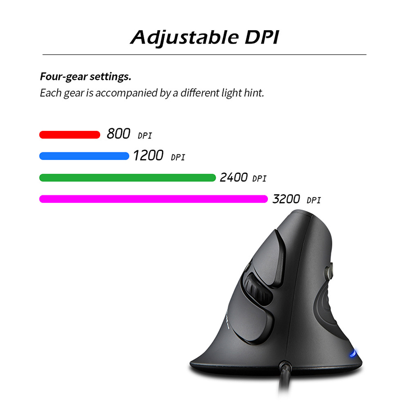 ماوس عمودي سلكي USB مريح مع 32 - مراجعة Ergonomic Mouse Vertical وسعره
