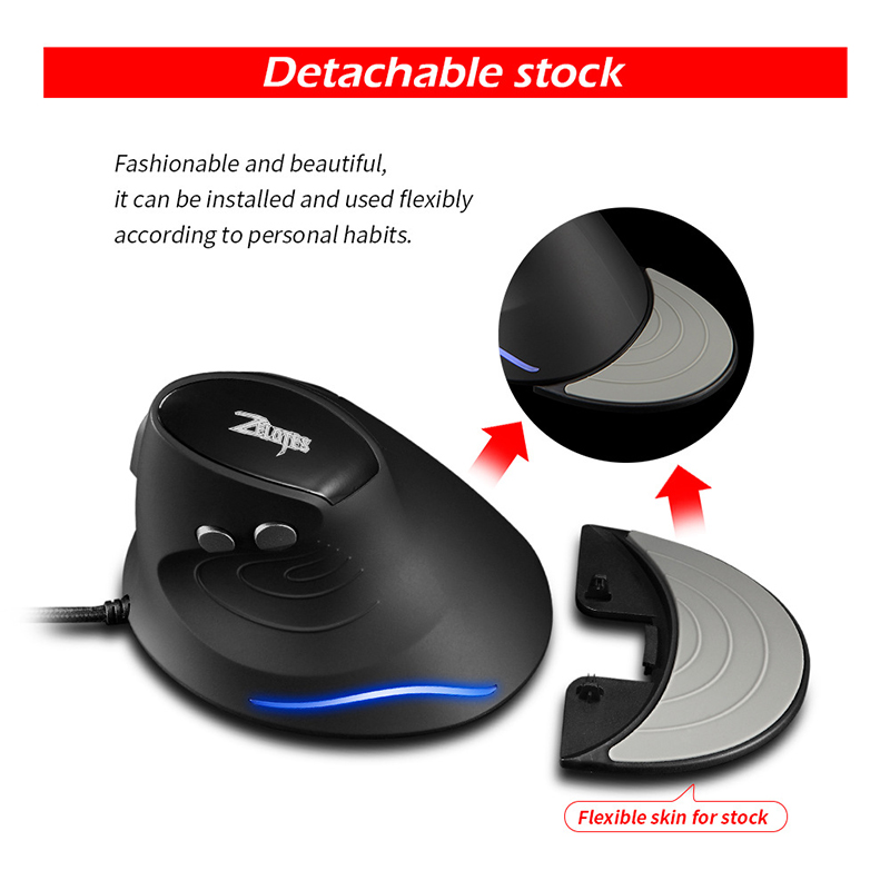 ماوس عمودي سلكي USB مريح مع 32 - مراجعة Ergonomic Mouse Vertical وسعره