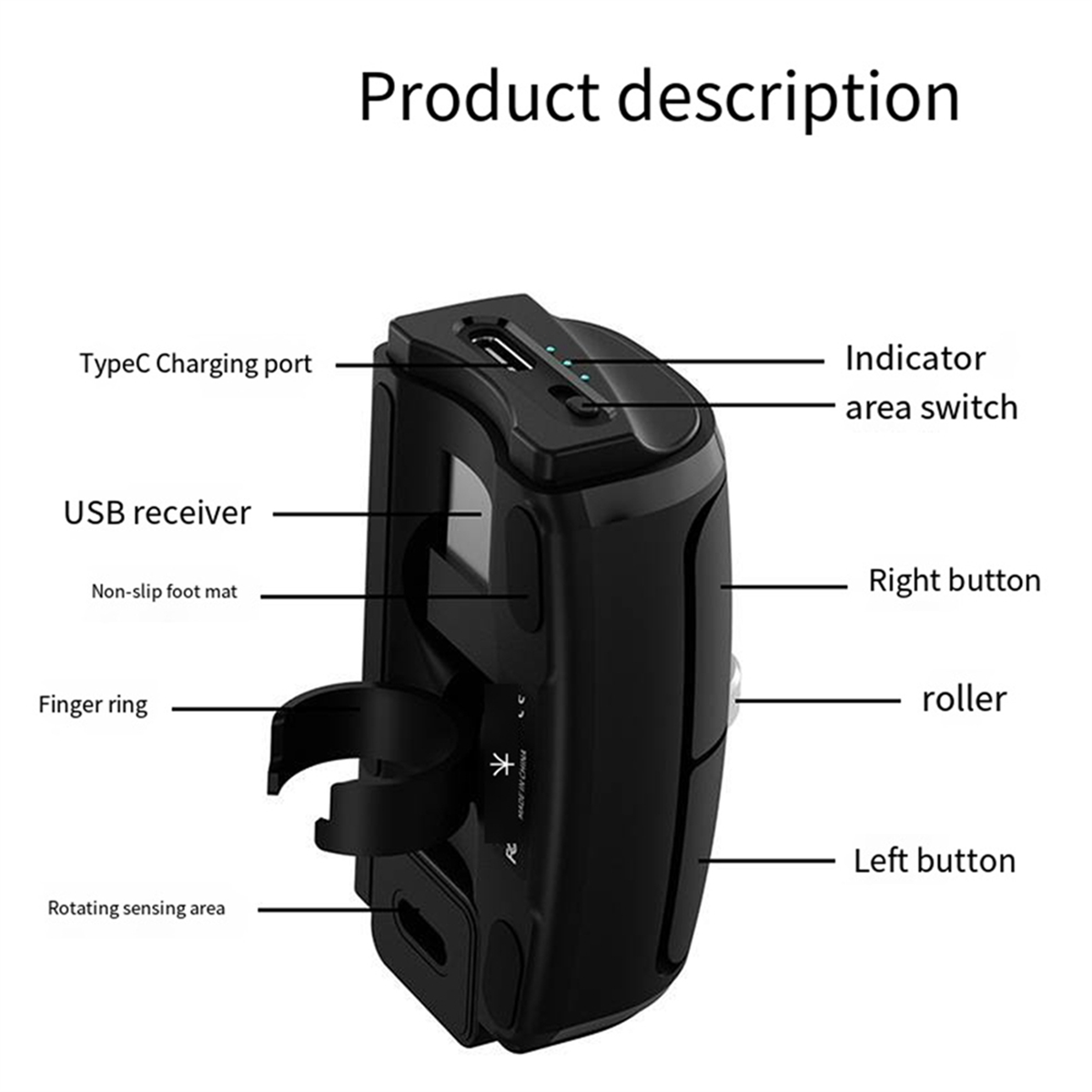AB01 بلوتوث 2.4G ماوس إصبع لاس - مراجعة Ergonomic Mouse Vertical وسعره