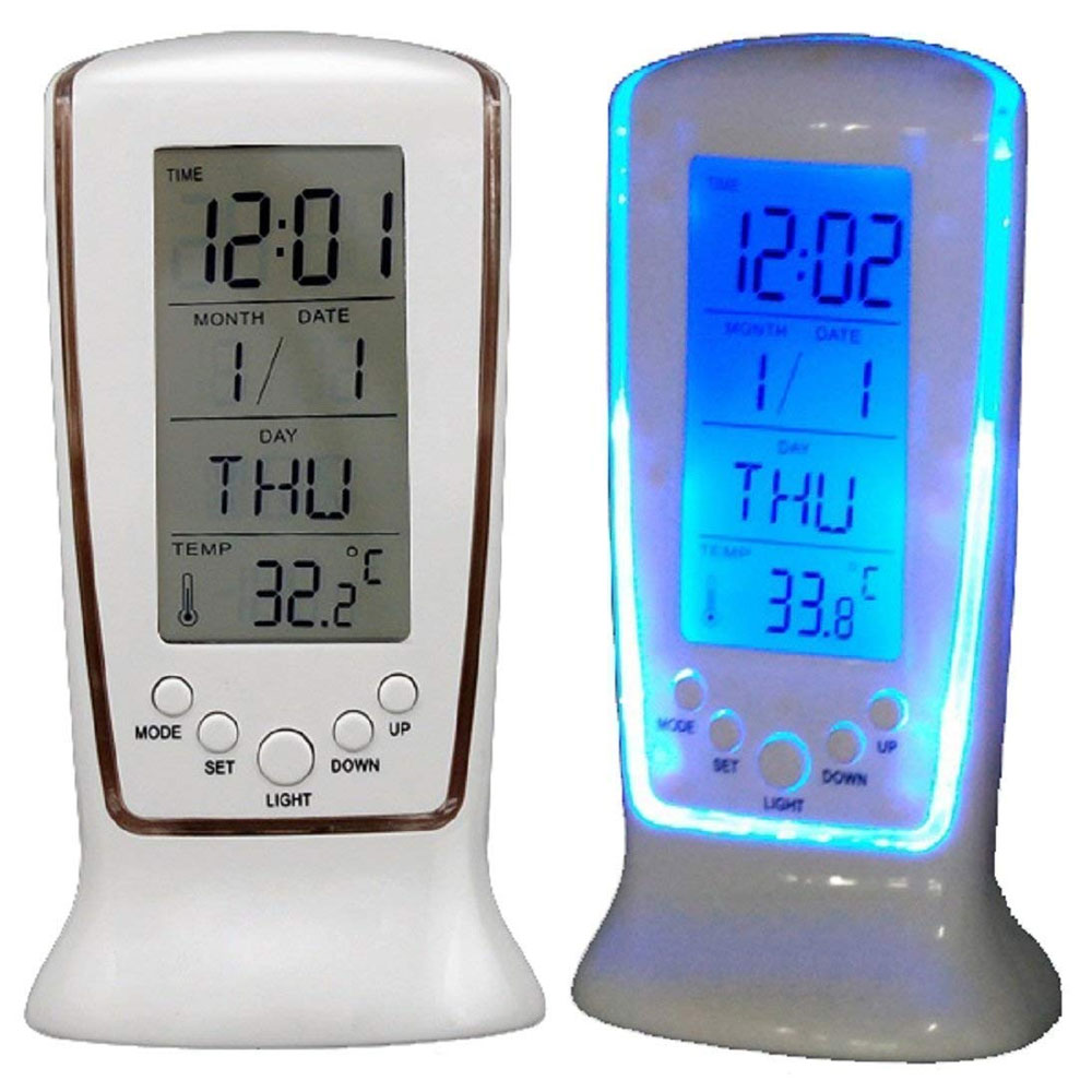 ساعة التقويم الرقمية LED ساعة  - مراجعة Office Tech Gadgets وسعره