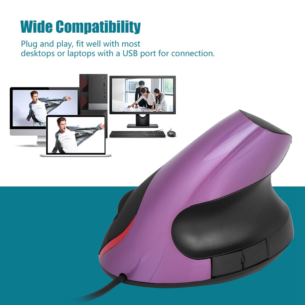 ماوس عمودي مريح بتصميم سلكي و5 - مراجعة Ergonomic Mouse Vertical وسعره