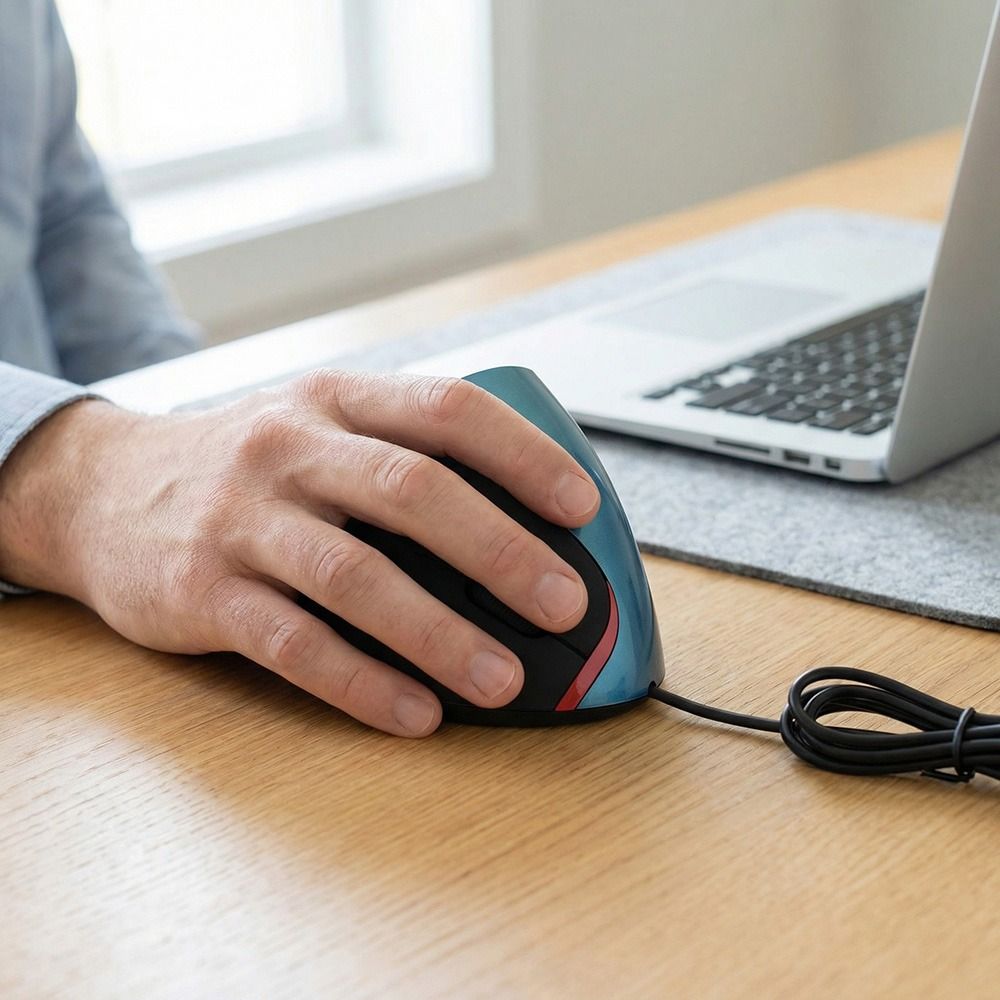 ماوس عمودي مريح بتصميم سلكي و5 - مراجعة Ergonomic Mouse Vertical وسعره