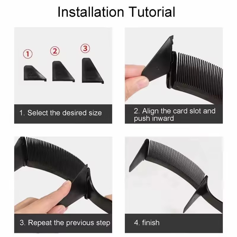 مشط حلاقة مسطح للشعر، مشط منحن - مراجعة Binding Machine Comb وسعره