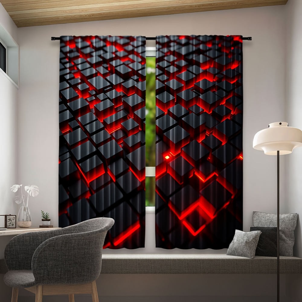 قطعتان من الستائر الهندسية بال - مراجعة Office Tech Room وسعره