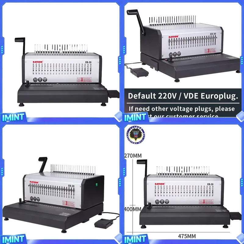 آلة تجليد الورق الكهربائية RAY - مراجعة Binding Machine Comb وسعره