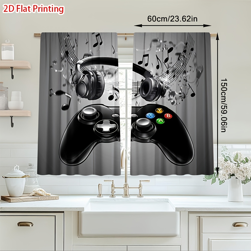 قطعتان من ستائر غرفة الألعاب ب - مراجعة Office Tech Room وسعره