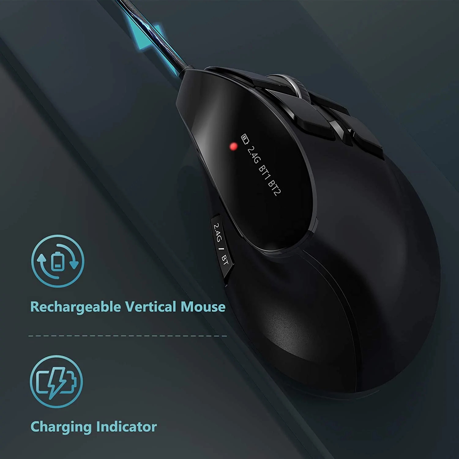Seenda-ماوس لاسلكي ، بلوتوث ،  - مراجعة Ergonomic Mouse Vertical وسعره